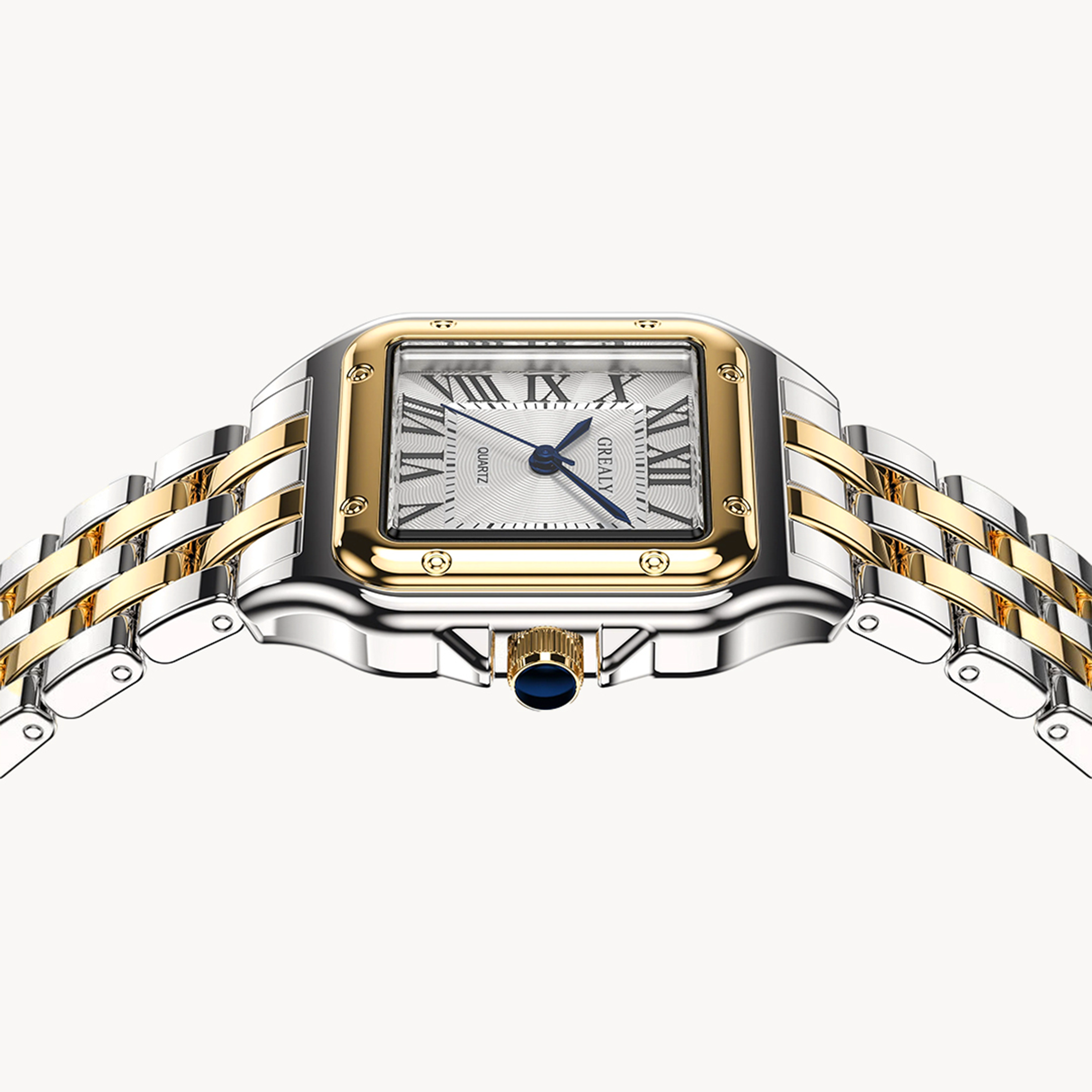 Grealy Watch Stainless Steel Silver Gold