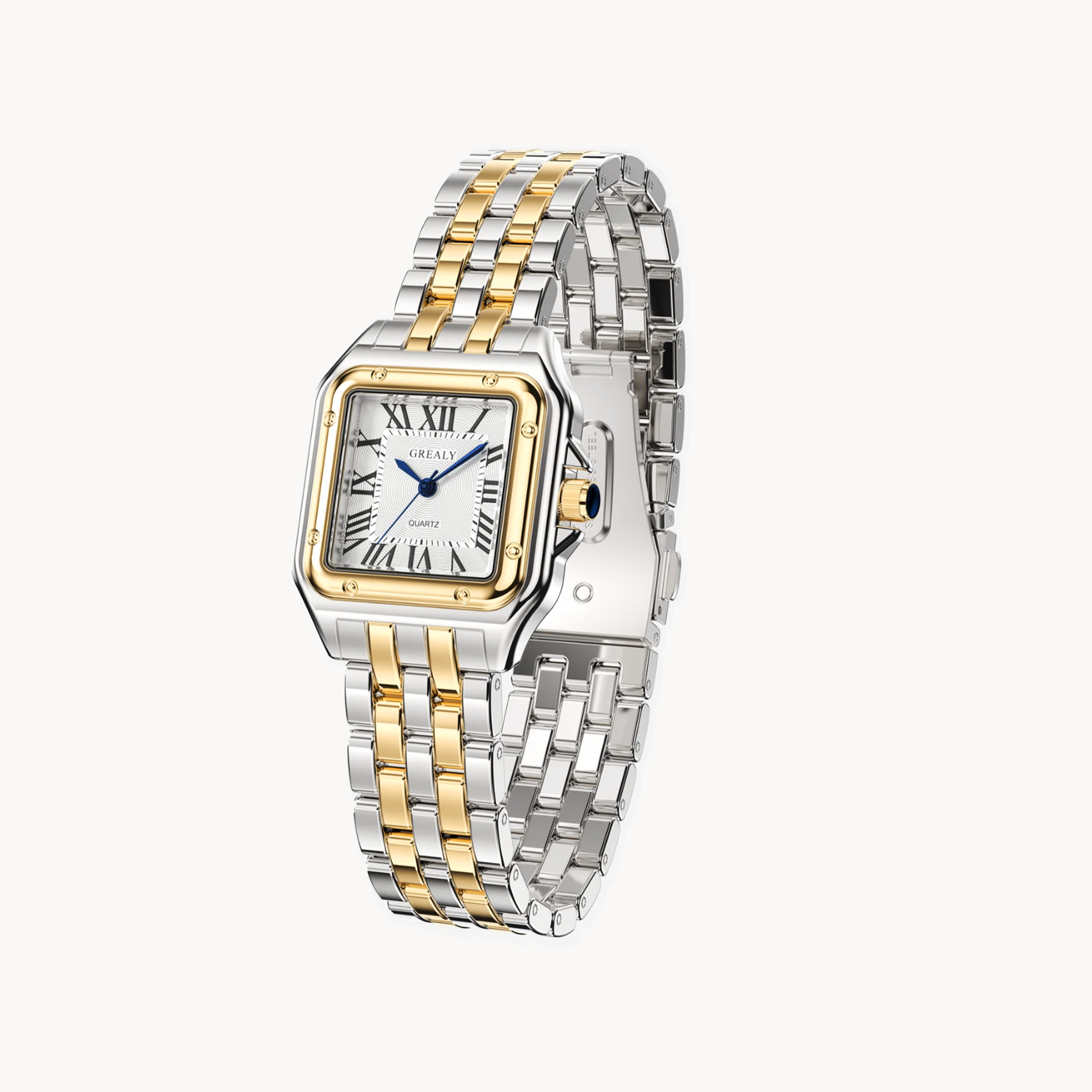 Grealy Watch Stainless Steel Silver Gold